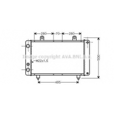 PEA2319 AVA Радиатор, охлаждение двигателя