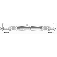 FBH6389 FIRST LINE Тормозной шланг