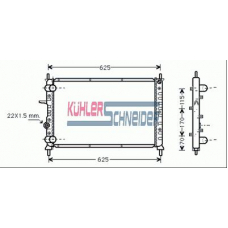 1710901 KUHLER SCHNEIDER Радиатор, охлаждение двигател