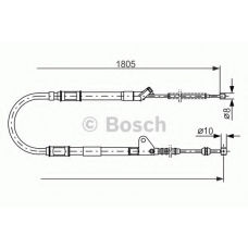 1 987 477 546 BOSCH Трос, стояночная тормозная система