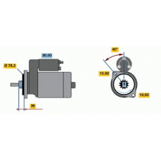 0 986 013 050 BOSCH Стартер