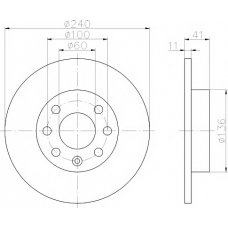 MDC1453 MINTEX Тормозной диск