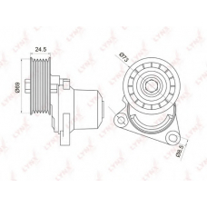 PT-3026 LYNX Ролик руч.ремня mazda 6 1,8-2.