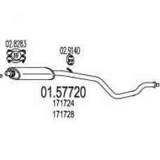 01.57720 MTS Средний глушитель выхлопных газов