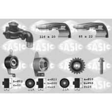 3906013 SASIC Водяной насос + комплект зубчатого ремня