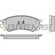 BP2468 BREMSI Комплект тормозных колодок, дисковый тормоз