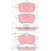 GDB1562 TRW Комплект тормозных колодок, дисковый тормоз