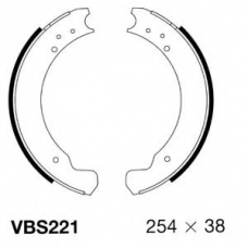 VBS221 MOTAQUIP Комплект тормозных колодок