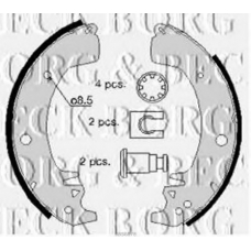 BBS6078 BORG & BECK Комплект тормозных колодок