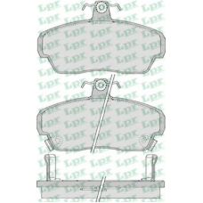05P1034 LPR Комплект тормозных колодок, дисковый тормоз
