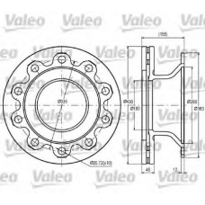 187074 VALEO Тормозной диск