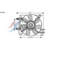 DW7505 AVA Вентилятор, охлаждение двигателя