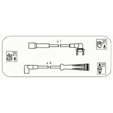 RB1 JANMOR Комплект проводов зажигания