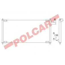 4509K8C1 POLCAR Skraplacze klimatyzacji