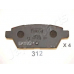 PP-312AF JAPANPARTS Комплект тормозных колодок, дисковый тормоз