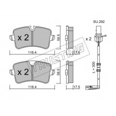 971.1W TRUSTING Комплект тормозных колодок, дисковый тормоз
