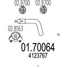 01.70064 MTS Труба выхлопного газа