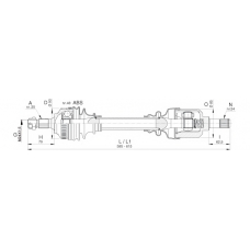 DRS6397.00 OPEN PARTS Приводной вал