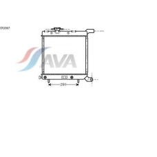 CR2067 AVA Радиатор, охлаждение двигателя