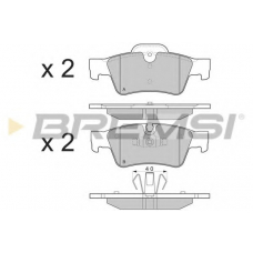 BP3280 BREMSI Комплект тормозных колодок, дисковый тормоз