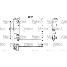 883806 VALEO Радиатор, охлаждение двигателя