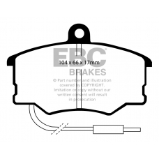 DP616 EBC Brakes Колодки тормозные