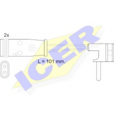 610332 E C ICER Сигнализатор, износ тормозных колодок