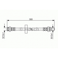 1 987 481 180 BOSCH Тормозной шланг