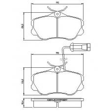 0 986 460 973 BOSCH Комплект тормозных колодок, дисковый тормоз