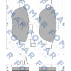 FO 665881 FOMAR ROULUNDS Комплект тормозных колодок, дисковый тормоз