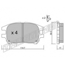 6330 TRUSTING Комплект тормозных колодок