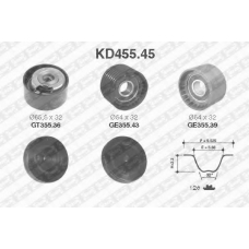 KD455.45 SNR Комплект ремня грм