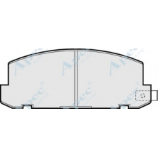 PAD514 APEC Комплект тормозных колодок, дисковый тормоз