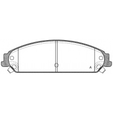 BPA1128.08 OPEN PARTS Комплект тормозных колодок, дисковый тормоз