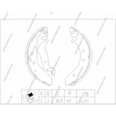 H350A15 NPS Комплект тормозных колодок