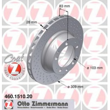 460.1510.20 ZIMMERMANN Тормозной диск