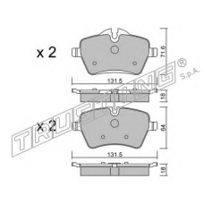 784.0 TRUSTING Комплект тормозных колодок, дисковый тормоз
