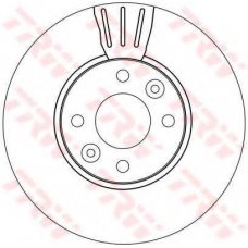 DF4267 TRW Тормозной диск
