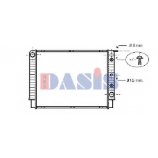 220500N AKS DASIS Радиатор, охлаждение двигателя
