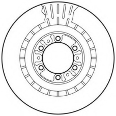 562798JC JURID Тормозной диск