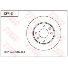 DF7197 TRW Тормозной диск