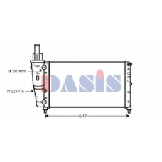 081350N AKS DASIS Радиатор, охлаждение двигателя