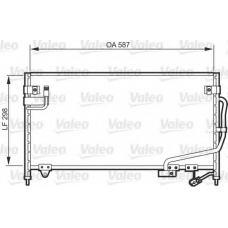 818084 VALEO Конденсатор, кондиционер