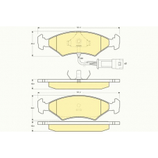 6102382 GIRLING Комплект тормозных колодок, дисковый тормоз