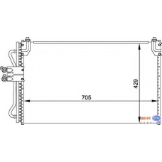 8FC 351 318-321 HELLA Конденсатор, кондиционер