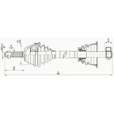 DRS6277.00 OPEN PARTS Приводной вал