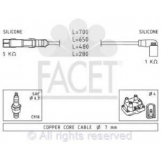 4.9479 FACET Комплект проводов зажигания