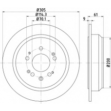 8DD 355 116-111 HELLA PAGID Тормозной диск