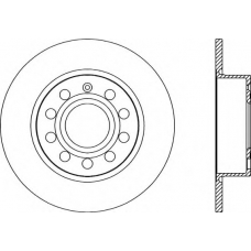 BDA2028.10 OPEN PARTS Тормозной диск