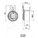 45-03-335 Ashika Устройство для натяжения ремня, ремень грм